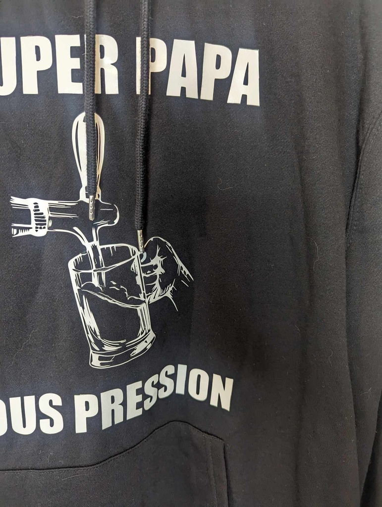 Sweat XL papa sous pression